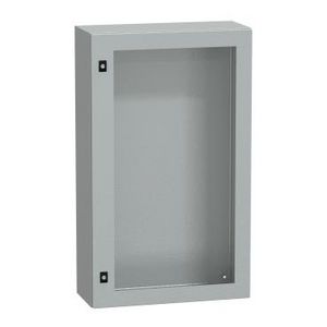 Deur 1000x600x250mm IP66 / IK10 Transparant RAL7 Spacial CRN