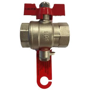 Kogelkraan 1" met geintegreerde schroefdraad voor TDF-27 DS