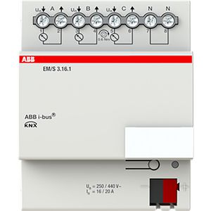 Energiemonitoring-module KNX 3-voudig 16/20 A DIN-rail (EM/S3.16.1)