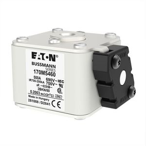 Zekering hoge snelheid 500A AC 690V 200kA 2 aR IEC UL VVE=6