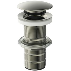 LUXURY CLICKER BASIN WASTE SOLID silver storm (rvs look)