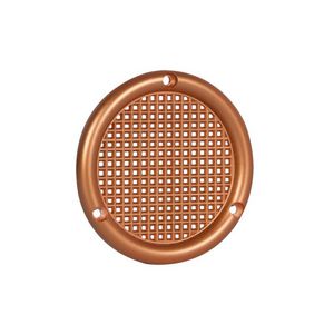 Ventilatierooster kunststof Ø45mm vlak roodkoper