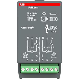 Schakelaktormodule KNX 230V AC 2x 16A (SA/M2.16.1)