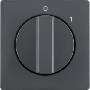 Afdek. v draaischakelaar berker Q.1/Q.3/Q.7 antraciet