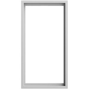 Afdekraam 2-v z/ms Gira F300 gris m(gel.)