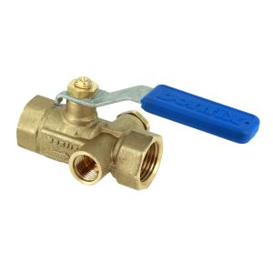 Kogelstopkraan 1/2"x1/2" bi.dr. met aftap