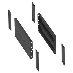 2 side panels plinth. 300x200mm Folded sheet steel. RAL7022
