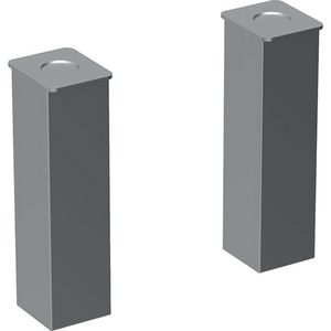 Set steunpoten 23-24,5cm verchroomd