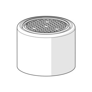 Oras Group, Mousseur, M24x1 STD HC PCA, 6 l/min, Mat zwart