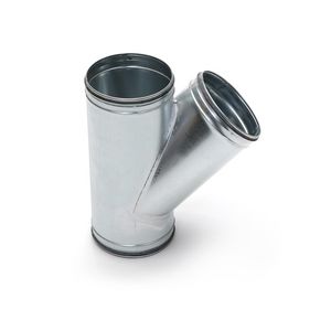 Spiraal T-stuk T4 45° 100-80mm vv KEN-LOK