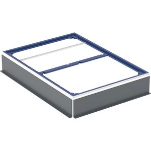 Installatieframe voor douchevloer 110–140cm voor zeven steunpoten: 140x100cm