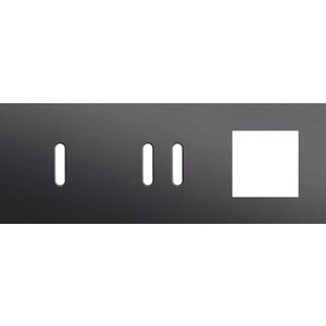 Afdekplaat 3-voud horiz. 71mm centerafst. 224-56723