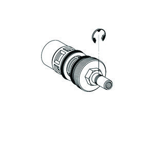 Cartouchevoor VERONA wandinbouw urinoirspoelkraan