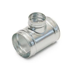 Spiraal T-stuk 90° 100-80 RT 90 zonder rubberafdichting