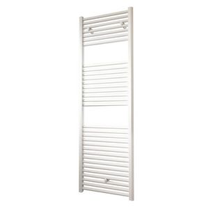 Handdoekradiator LISA RECHT wit RAL9016 (1211mm) 1200x600mm 4x1/2" aansl. 627W