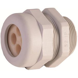 Wartel+meerdere gaten poly 6+25 glasvezel M20 Num VVE=1000