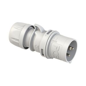 CEE-stekker / contactstop 16A 3p 50V Overig 1h grijs IP44 Shark VVE=10