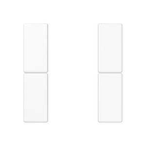 Tastafdekking compleet 2-voudig A(S)500 alp. wit KNX