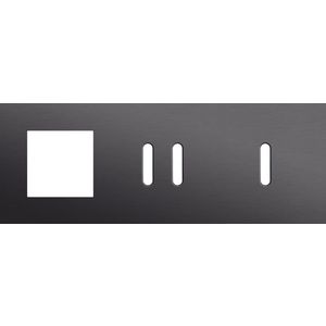 Afdekplaat 3-voud horiz. 71mm centerafst. 224-56722