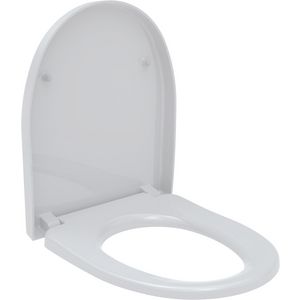 PROMO D-Star 300 closetzitting met deksel wit RVS QR (1409263401)