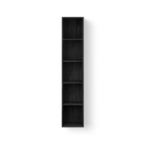 Wooden Cabinet Facet Regal 175x35cm kleur black