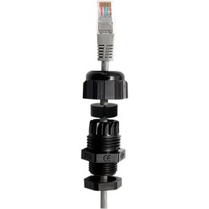Wartel RJ45 kabel poly 6 UL94 V2 M25 grijs RAL7035 VVE=20