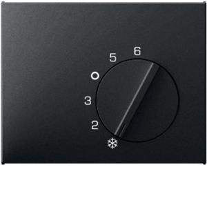 Centraalstuk regelknop kamerthermostaat antraciet mat K.1