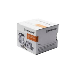 PROMO Zinken HWA-buis bevestigingspakket 80mm (dubb. overschuifwrong, beugel, RVS schroefstift en muurplug) (2840009500)