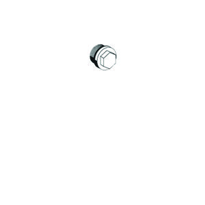 Servicestopvoor inbouwkranen 16x1mm met O-ring