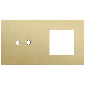 Afdekplaat 2-voud horiz. 71mm centerafst. 227-57807