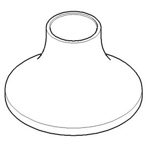 Rozet v. trekomst. 60x37mm Champagne (22kt Goud)