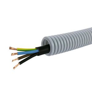 Rol a 100mtr. voorbedrade flexibele buis FlexPP GR 16 VMVL GG/BL/BR/ZW 4x1