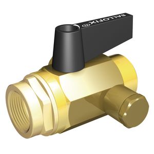 Ballofix Full Flow +hendel +aftap (2x bi.) G1/2xG1/2 VVE=5