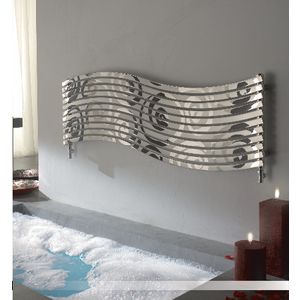 Designradiator Lola 450x1516x40 RVS satin horizontaal 484W