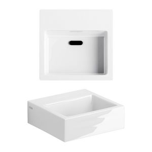 Flush 1 fontein 280x270x90mm wit keramiek zonder kraangat + plug