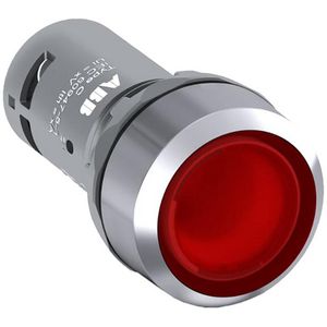 Vlakke knop terugverend 1 maak contact verlicht 24V ac/dc