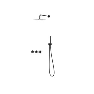 Afbouwdeel regendouche Combiset Nexus 4 inbouwthermostaat zwart chroom CSN4EXZCACAC excl. inbouwbox
