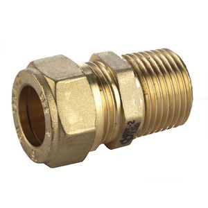 Puntstuk knel 15x3/8" bt. KIWA/Gastec messing