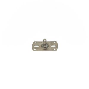 Montageplaat M10 30mm tbv scharnierpijpbeugel RVS VVE=25