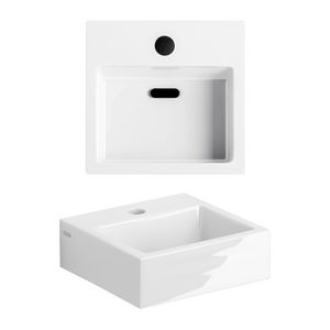 Flush 1 fontein 280x270x90mm wit keramiek met kraangat + plug
