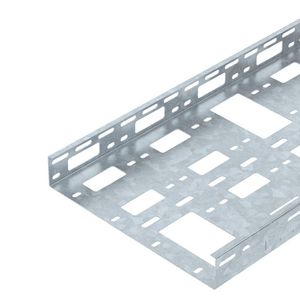 Lengte a 3m. AZ-kanaal geperforeerd 50x300x3000 staal zinkt