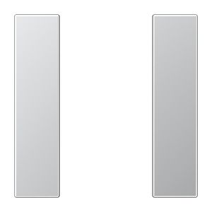 Tastafdekking compleet 1-voudig LS aluminium KNX