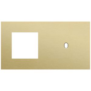 Afdekplaat 2-voud horiz. 71mm centerafst. 227-57806