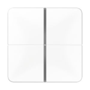 Tastafdekking 4-voudig compleet CD alpinwit KNX