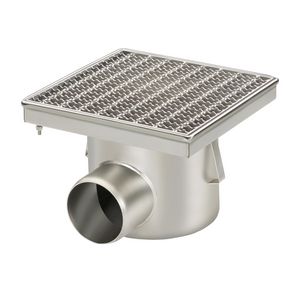 Industrieput 300x300mm ZU. maasrooster RVS304