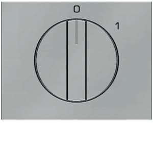 Afdek. v draaischakelaar berker K.1/K.5 edelstaal
