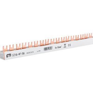 Lengte a 1 mtr. kamrail 3-fase 3-polig+ nul installatie/aardlekautomaten