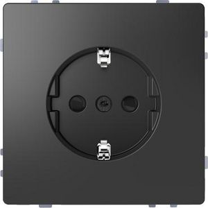 Wandcontactdoos Kinderbeveiliging 4mm² Antraciet SysD