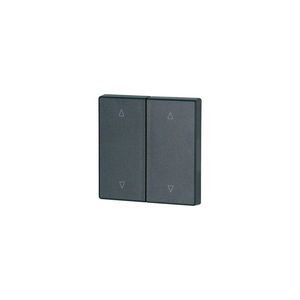 Schakelwip 2V zonder LED zonwering zwart mat