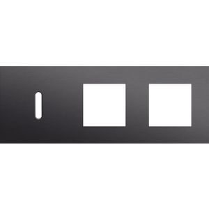 Afdekplaat 3-voud horiz. 71mm centerafst. 224-56705